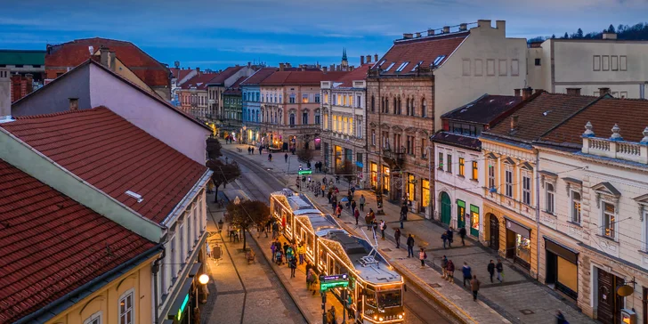 Dovolená v centru města Miškolc: pobyt v apartmánu se snídaní