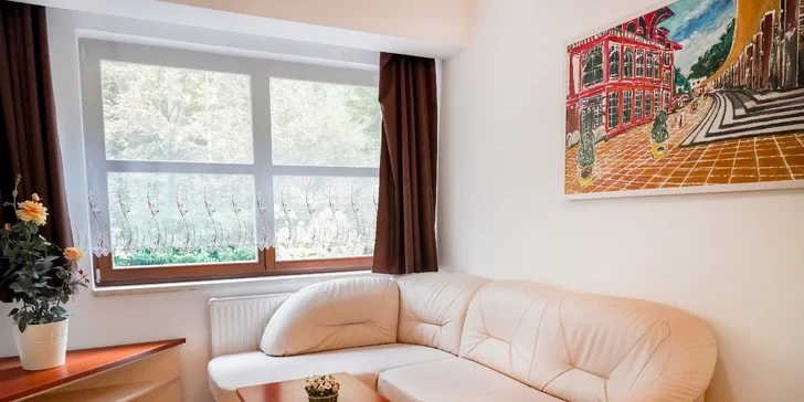 Apartmány se snídaněmi přímo v Luhačovicích na kolonádě