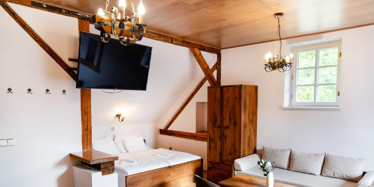 Krásné apartmány v Luhačovicích s možností snídaně a soukromé vířivky