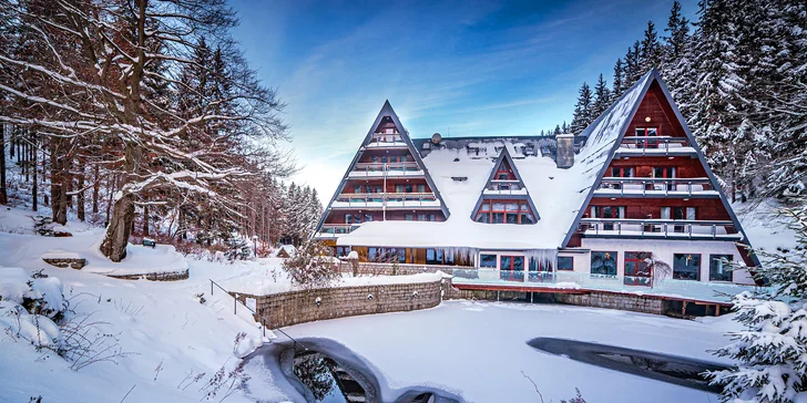 Polské Krkonoše: snídaně či polopenze, neomezený wellness i otužování a inhalace radonu