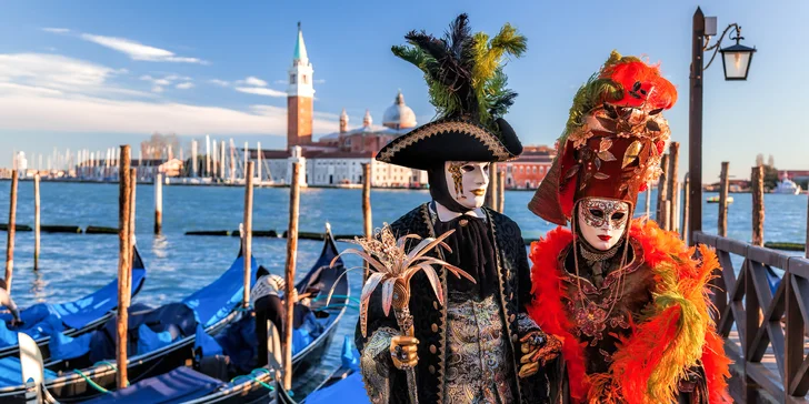 Čtyřdenní zájezd na karneval v Benátkách s plavbou po ostrovech i ubytováním