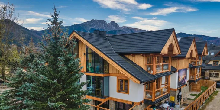 Luxusní dovolená v centru Zakopaného: ubytování pro 2 až 6 osob, slevy do aquaparků