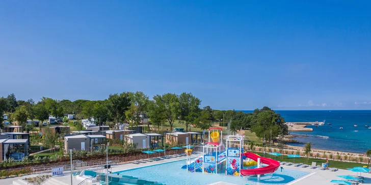 Dovolená v mobilním domku na Istrii: aquapark i miniklub