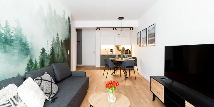 Relax i aktivní dovolená v polských Krkonoších: moderní apartmány, neomezená sauna