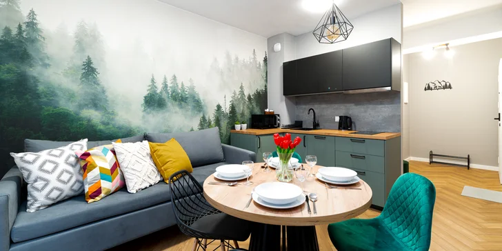 Relax i aktivní dovolená v polských Krkonoších: moderní apartmány, neomezená sauna