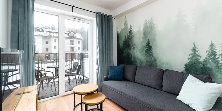 Relax i aktivní dovolená v polských Krkonoších: moderní apartmány, neomezená sauna