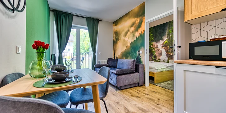 Relax i aktivní dovolená v polských Krkonoších: moderní apartmány, neomezená sauna