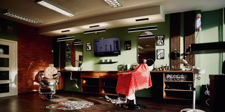 Dětský střih nebo pánský full servis s péčí o vlasy, vousy a pleť v barber shopu