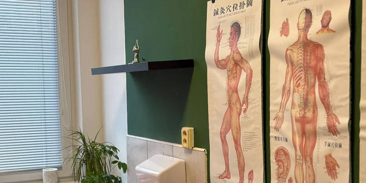 Klasická masáž, tuina masáž pro uvolnění energetických drah i moxování pro harmonizaci