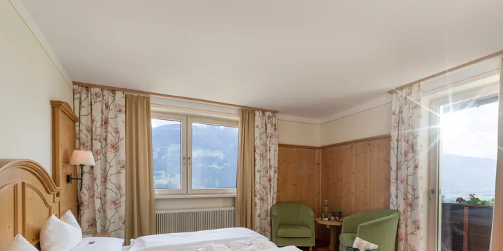 Dovolená v Zillertalu: hotel u lanovky, polopenze a neomezený wellness s výhledem