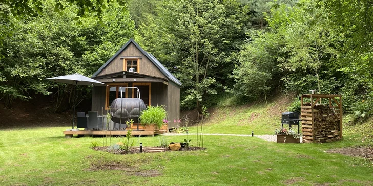 Útulný Tiny House v přírodě Podkrkonoší pro 2 osoby