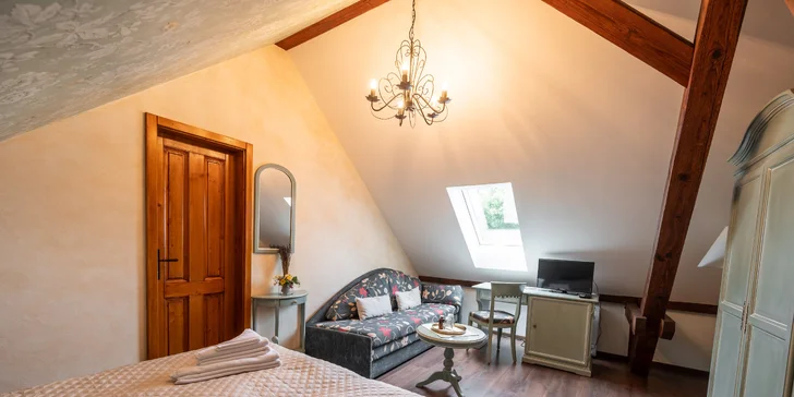 Příjemný pobyt nedaleko Valtic a Lednice se snídaní a privátním wellness