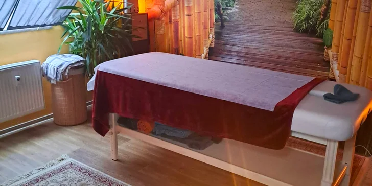 Masáž podle výběru v délce 60 min.: relaxační, lávové kameny, sportovní, aroma a další