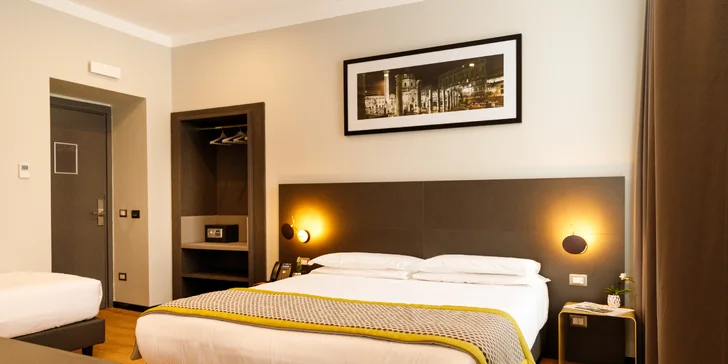 Hotel v centru Říma jen 1,7 km od Kolosea a 2,9 km od Fontány di Trevi: pobyt se snídaní