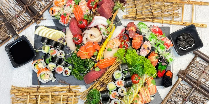 Sushi sety z tradiční vietnamské restaurace: 24–113 kousků