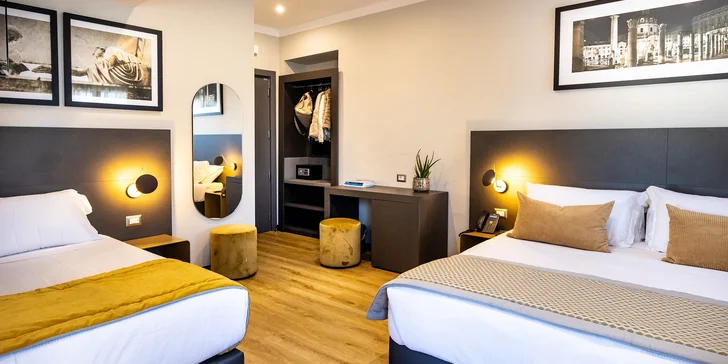 Hotel v centru Říma jen 1,7 km od Kolosea a 2,9 km od Fontány di Trevi: pobyt se snídaní