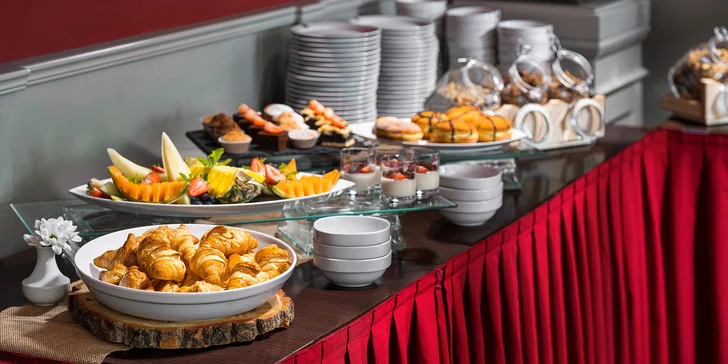 Snídaně formou neomezeného bufetu v Clarion Grandhotelu Zlatý Lev