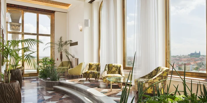 Legendární Grand Hotel International v Praze: pobyt se snídaní, skvělá dostupnost do centra