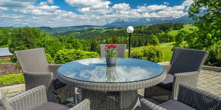 Relax v polských Tatrách: 3* hotel se snídaní, výhled na hory, neomezený wellness