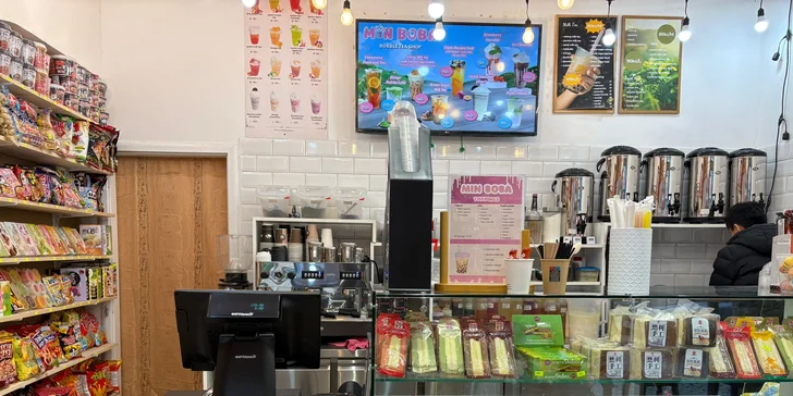 Otevřené vouchery na 100-300 Kč do Min Boba: bubble tea i matcha latte