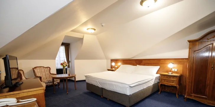 Romantika v Hluboké nad Vltavou: 4* zámecký hotel, luxusní wellness i jídlo