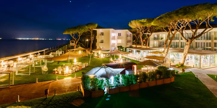 Luxusní dovolená v Toskánsku: 5* hotel přímo u pláže, snídaně nebo polopenze, animace