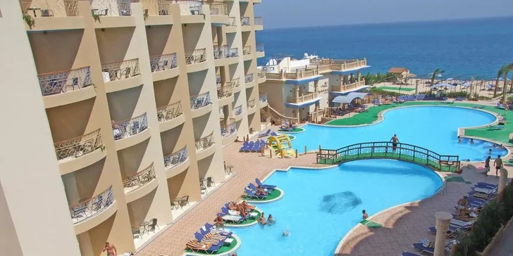 Dovolená v Hurghadě: 4* hotel Sphinx Aqua Park Beach Resort, all inclusive, 5 bazénů a let