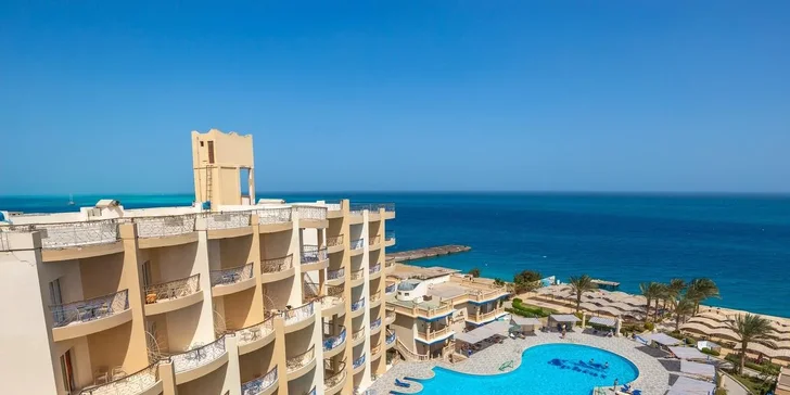 Dovolená v Hurghadě: 4* hotel Sphinx Aqua Park Beach Resort, all inclusive, 5 bazénů a let