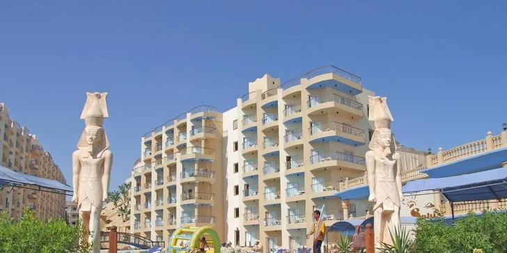 Dovolená v Hurghadě: 4* hotel Sphinx Aqua Park Beach Resort, all inclusive, 5 bazénů a let