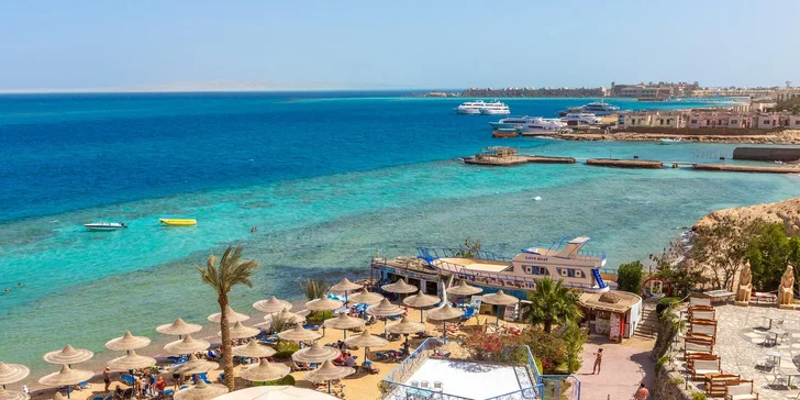 Dovolená v Hurghadě: 4* hotel Sphinx Aqua Park Beach Resort, all inclusive, 5 bazénů a let