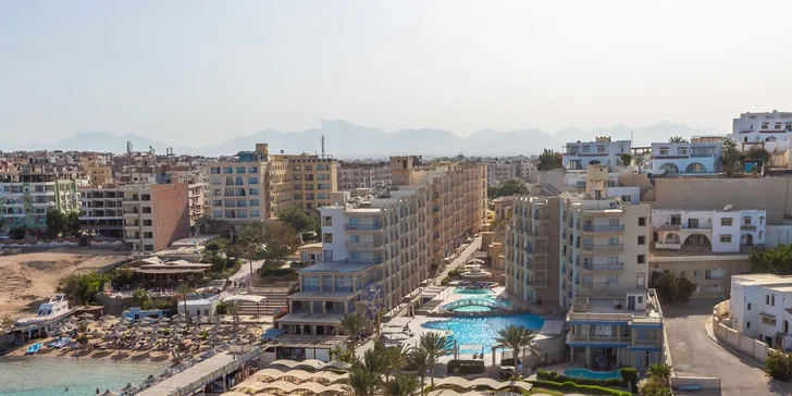 Dovolená v Hurghadě: 4* hotel Sphinx Aqua Park Beach Resort, all inclusive, 5 bazénů a let
