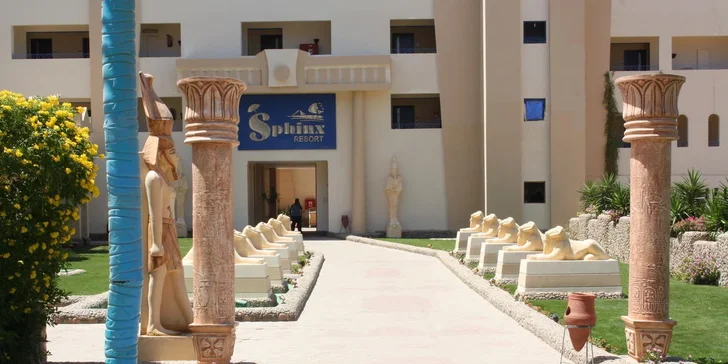 Dovolená v Hurghadě: 4* hotel Sphinx Aqua Park Beach Resort, all inclusive, 5 bazénů a let