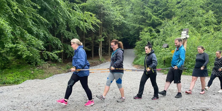 Skupinová nebo individuální lekce nordic walking na Vysočině