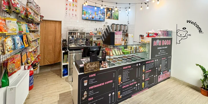 Otevřené vouchery na 100-300 Kč do Min Boba: bubble tea i matcha latte
