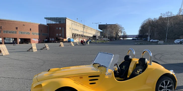Pohodová vyjížďka: zapůjčení dvoumístného kabrioletu Roadster Kaipan 14 na 2 hod. i víkend