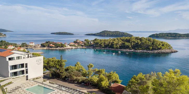 Dovolená na chorvatském ostrově Korčula: nový 4* hotel se snídaní či polopenzí i bazény, až 3 děti zdarma