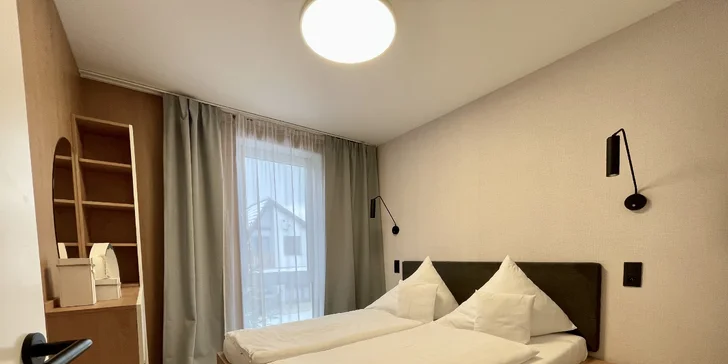 Nové apartmány u Liptovské Mary: neomezeně FUN center, varianty s wellness, v zimě skipas