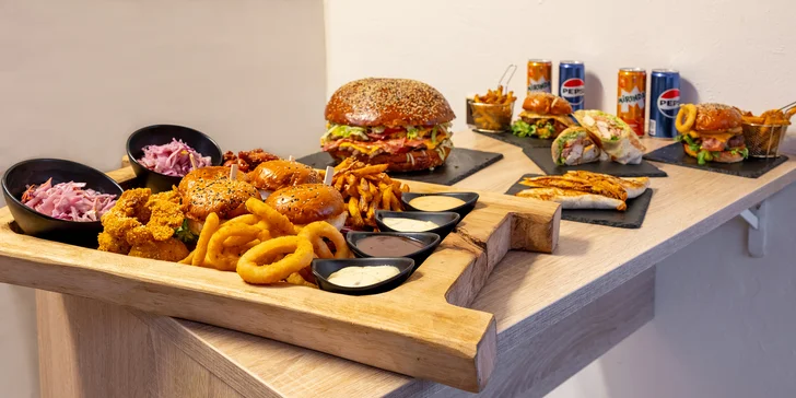 Vouchery na 200–1 000 Kč na cokoliv ve street food bistru Adria Burgers
