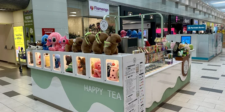 Až 4 bubble tea podle výběru z 37 druhů přímo v OC Letňany