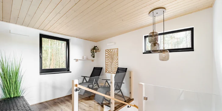 Nová nádherná chata v přírodě jižních Čech: rybník, sauna i sport a zábava