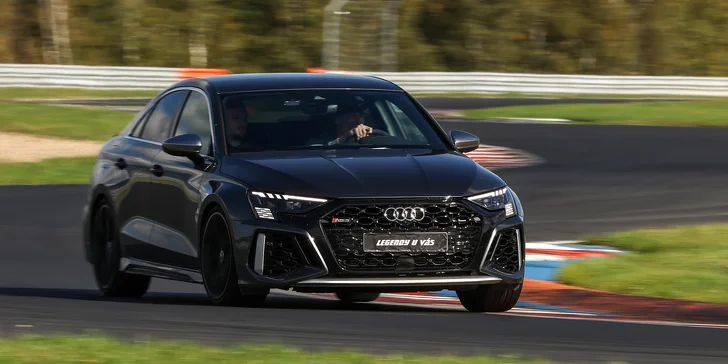 Ostrá jízda s Audi RS3: Most, Brno, Hradec Králové nebo Sosnová