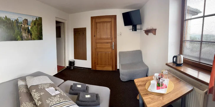 Dovolená v Českém Švýcarsku: snídaně, 3chod. večeře i privátní sauna a vířivka