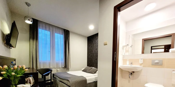 Pobyt v Krakově: moderní hotel uprostřed zeleně se snídaní, parkování zdarma