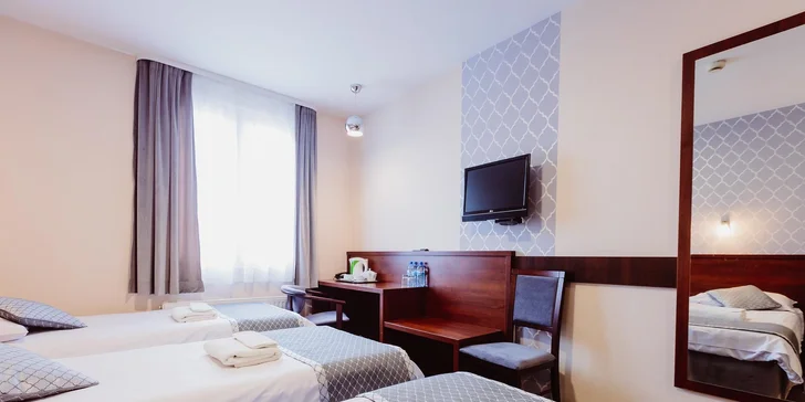 Pobyt v Krakově: moderní hotel uprostřed zeleně se snídaní, parkování zdarma