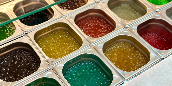 Až 4 bubble tea podle výběru z 37 druhů přímo v OC Letňany