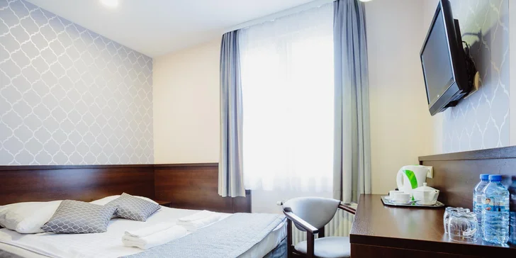 Pobyt v Krakově: moderní hotel uprostřed zeleně se snídaní, parkování zdarma