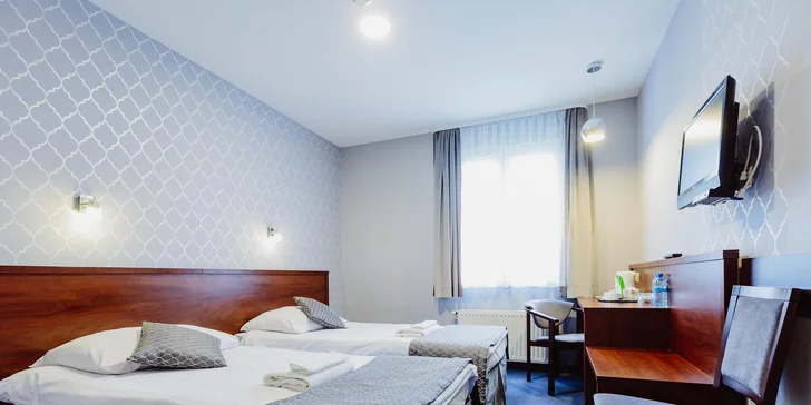 Pobyt v Krakově: moderní hotel uprostřed zeleně se snídaní, parkování zdarma