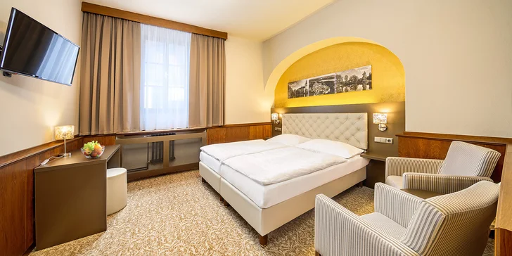 4* pobyt v Třeboni: krásný hotel přímo na náměstí, strava i procedury