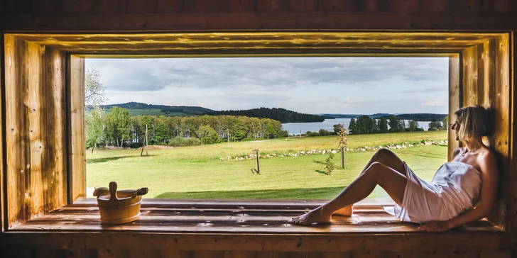 120 min. relaxu v privátní panoramatické finské sauně až pro 6 osob