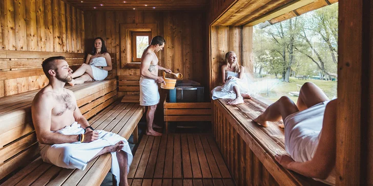 120 min. relaxu v privátní panoramatické finské sauně až pro 6 osob